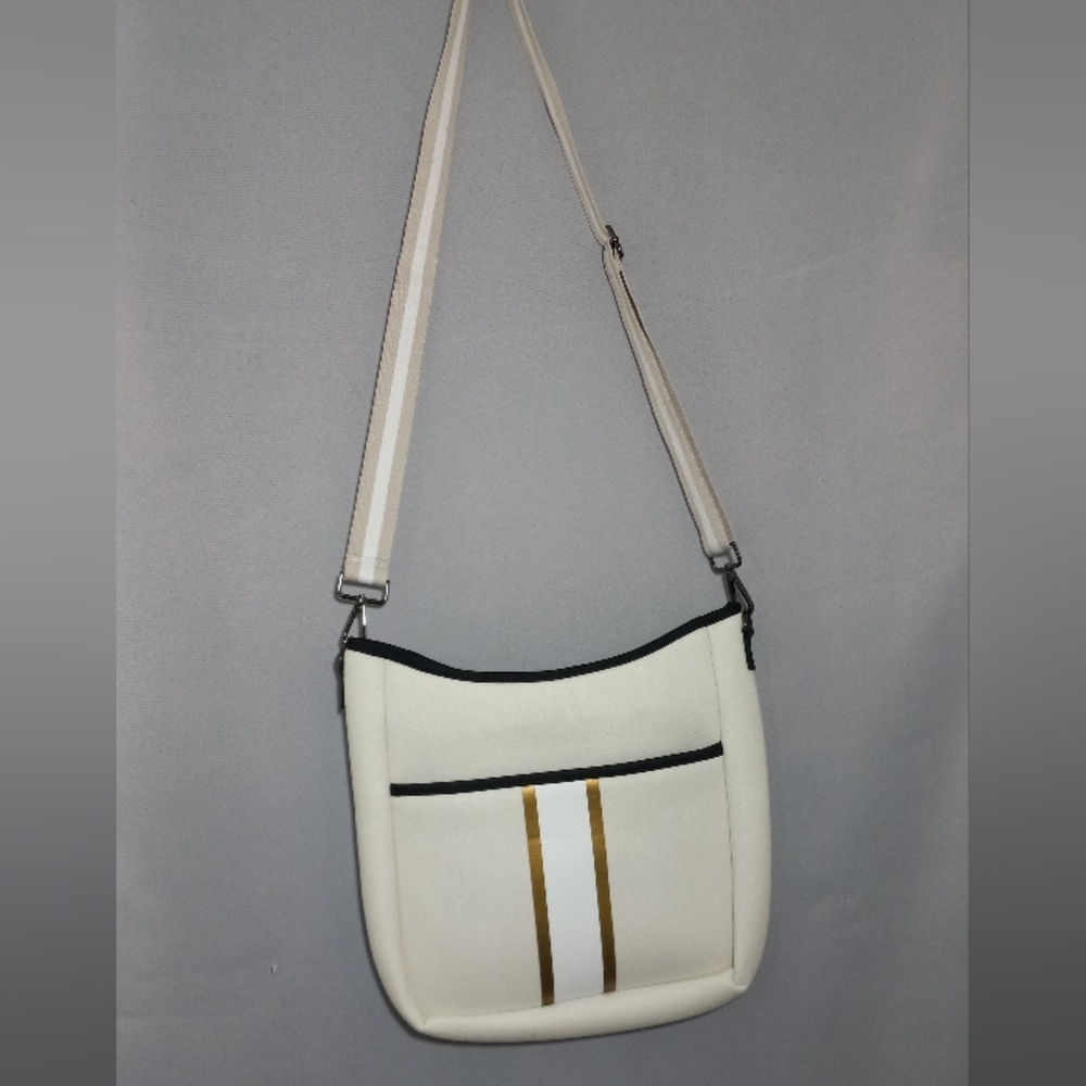 Parker & Hyde Cream and Gold Crossbody Bag